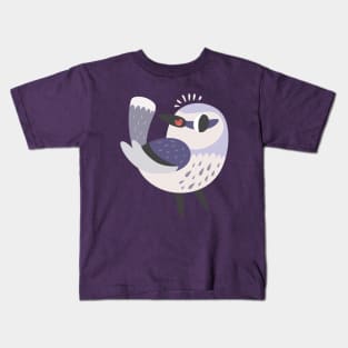 Happy Purple Bird Kids T-Shirt